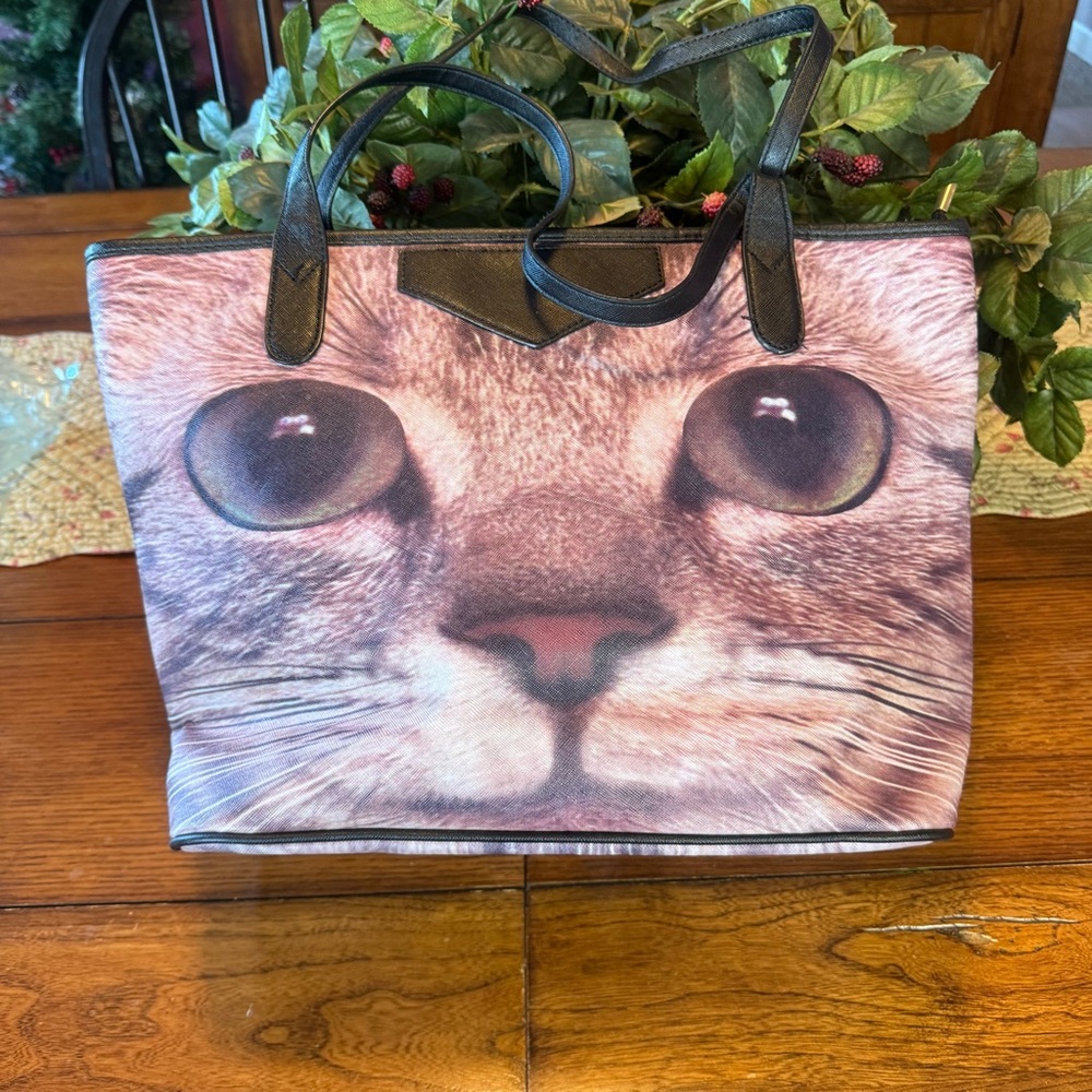 Cat Face Tote Bag